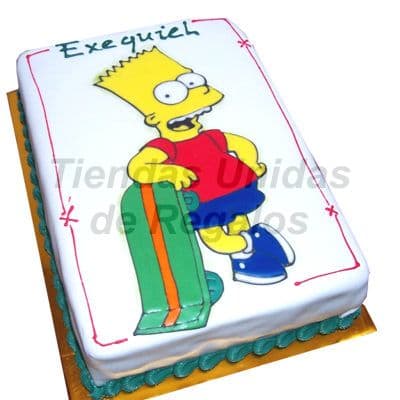 Torta Bart Simpsons | Delivery de de Tortas en Lima | Tortas a Peru - Whatsapp: 980660044