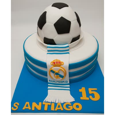 Torta Real Madrid Personalizada | Torta Futbol | Pastel futbol - Whatsapp: 980660044