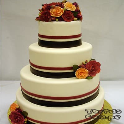 Tortas de boda | Tortas matrimonio | Tortas de Bodas | Torta para Bodas - Cod:WMA05