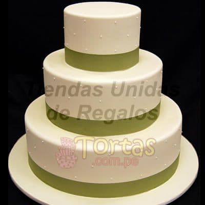 Torta Matrimonio 16 | Tortas matrimonio | Tortas de Bodas | Torta para Bodas - Cod:WMA16