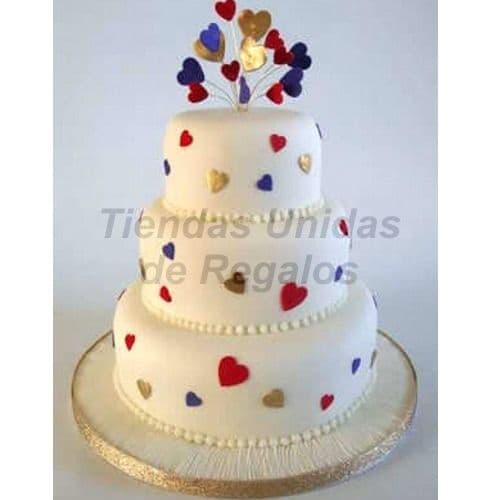 Torta Matrimonio 19 | Tortas matrimonio | Tortas de Bodas | Torta para Bodas - Cod:WMA19