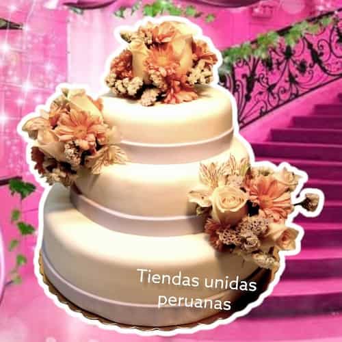 Torta Matrimonio - Pastel de Bodas - Cod:ENP01