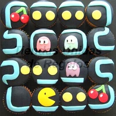 Cupcakes Pacman | Cupcakes Personalizados - Cod:WMF01