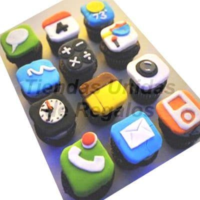 Cupcakes Iphone | Cupcakes Personalizados - Cod:WMF03