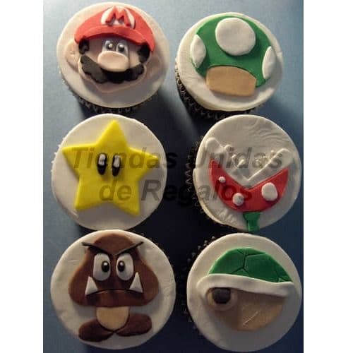 Cupcakes Mario Bros | Cupcakes Personalizados Para Regalos - Cod:WMF36