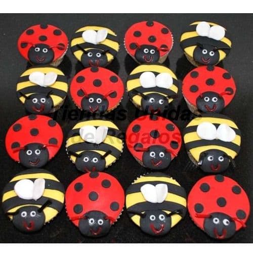 Envio de Regalos Cupcakes Lady Bug | Cupcakes Personalizados Para Regalos - Whatsapp: 980660044