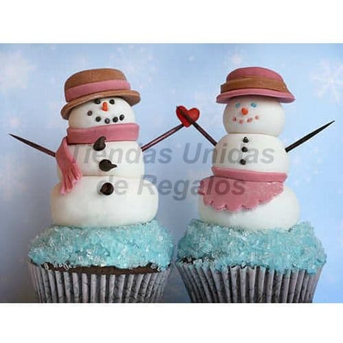 Envio de Regalos Cupcakes Oso de Nieve | Cupcakes Personalizados Para Regalos - Whatsapp: 980660044