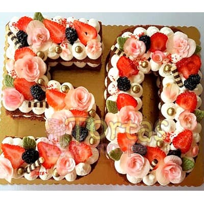 Torta con Numero | Torta Letras y Numeros 17 - Whatsapp: 980660044