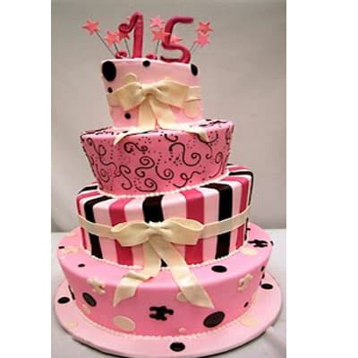 Torta quinceañera 42 | Torta de 15 | Tortas de quinceañeras - Cod:WQC42