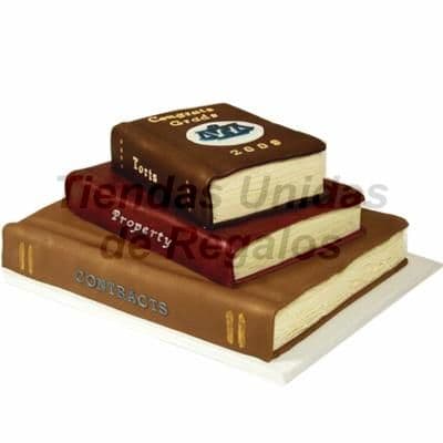 Torta Libros | Torta libro | Tortas | Pasteles de libros - Cod:TRR18