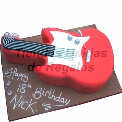 Torta Guitarra electrica | Pastel Guitarra | Pastel Guitarra Electrica 