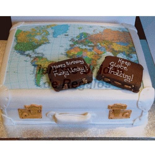 Envio de Regalos Torta Viajero Mundial | Travel Cake - Whatsapp: 980660044