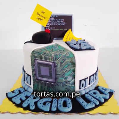 Torta Ingeniero Informatico | Torta Informatico | Torta para Programador - Cod:TRR33