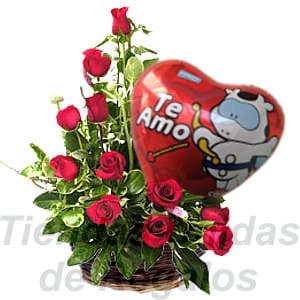 Arreglos de Rosas | Arreglos por Dia de la Madre con Globos - Cod:SDM22