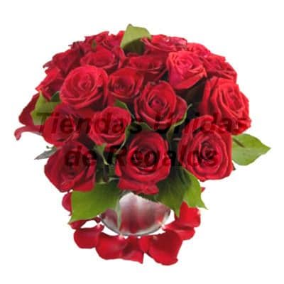 Florero de 20 Rosas - Arreglos Florales Delivery - Whatsapp: 980660044