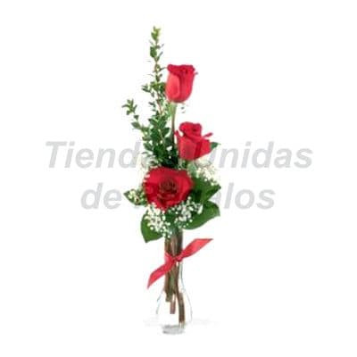 Florero 16 | Arreglos florales en Floreros de Vidrio | Floreros con Rosas - Whatsapp: 980660044