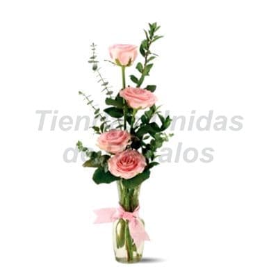 Florero 25 | Arreglos florales en Floreros de Vidrio | Floreros con Rosas 