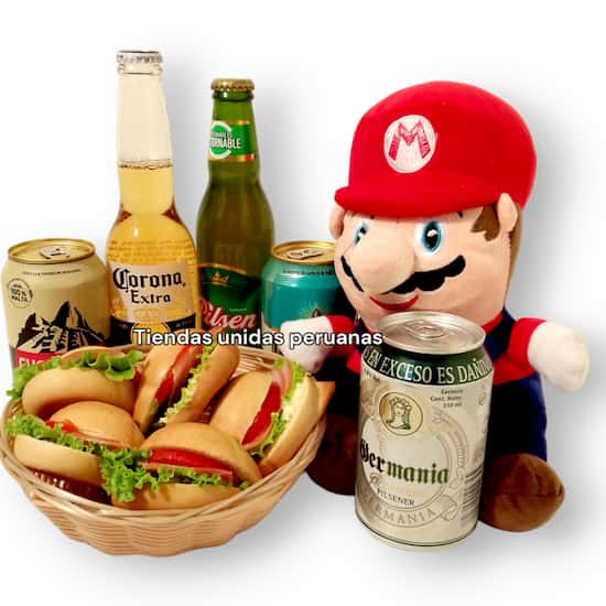 Merienda Mario Bros Delivery - Cod:XGR06