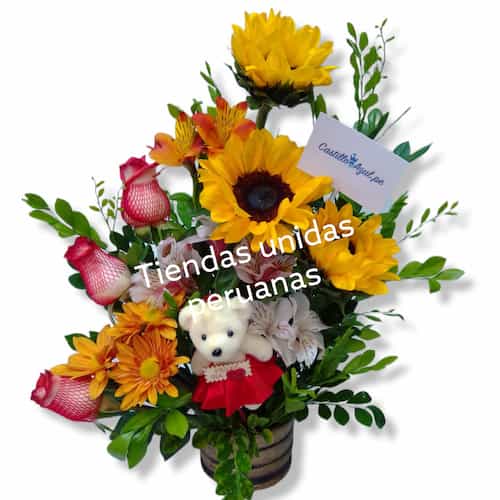 Girasoles Arreglos | Comprar Girasoles | Arreglo Floral de Girasoles - Cod:XGR07